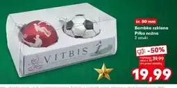 Kaufland Vitbis Bombka szklana Piłka nożna oferta