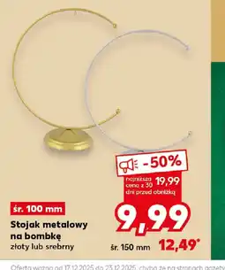 Kaufland Stojak metalowy na bombkę oferta