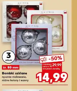Kaufland Vitris Bombki szklane oferta