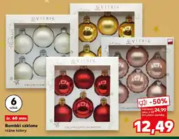 Kaufland Vitbis Bombki szklane oferta