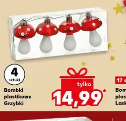 Kaufland Bombki plastikowe Grzybki oferta