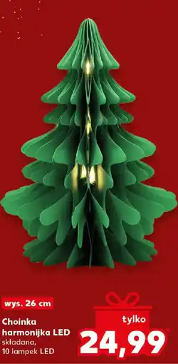Kaufland Choinka harmonijka LED oferta