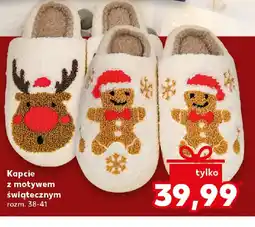Kaufland Kapcie z motywem świątecznym oferta