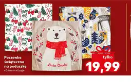 Kaufland Poszewka świąteczna na poduszkę oferta