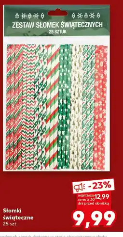 Kaufland Słomki Swiąteczne oferta
