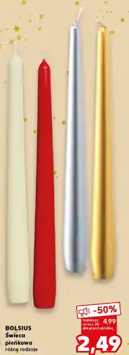 Kaufland Bolsius Swieca pieńkowa oferta
