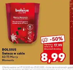 Kaufland Bolsius Swieca w szkle oferta