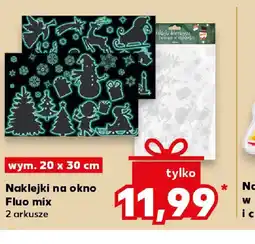 Kaufland Naklejki na okno Fluo mix oferta