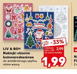Kaufland LIV & BO Naklejki okienne bożonarodzeniowe oferta