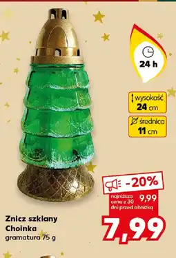 Kaufland Znicz szklany Choinka oferta