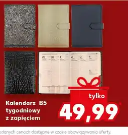 Kaufland Kalendarz B5 tygodniowy z zapięciem oferta