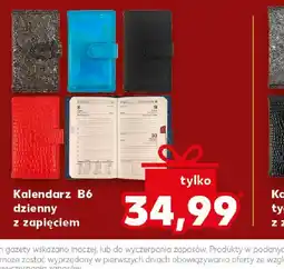 Kaufland Kalendarz B6 dzienny z zapięciem oferta