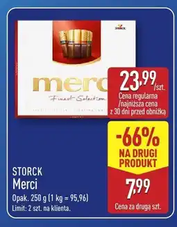 ALDI Czekoladki Merci 250 g Strock oferta
