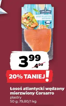 Netto Łosoś atlantycki wędzony mierzwiony plastry Corsarro oferta