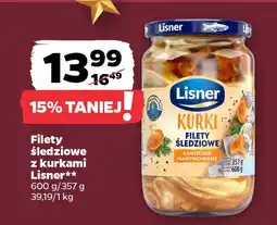 Netto Filety śledziowe z kurkami Lisner oferta