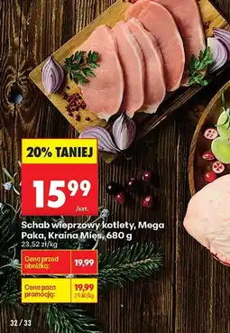 Biedronka Schab wieprzowy kotlety Mega Paka Kraina Mięs oferta
