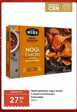 Biedronka Wolno gotowane nogi z kaczki z sosem żurawinowym Kraina Mięs oferta