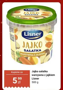 Biedronka Sałatka Jajko warzywna z jajkiem Lisner oferta