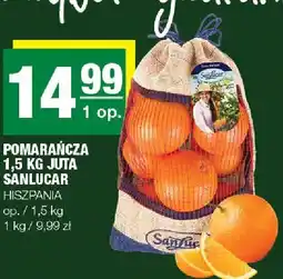 Spar Pomarańcza 1,5 kg juta Sanlucar Hiszpania oferta