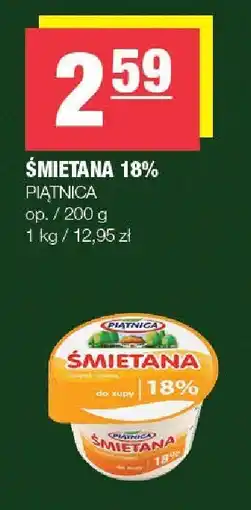 Spar Śmietana 18% Piątnica oferta