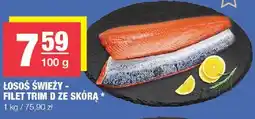 Spar Łosoś świeży - filet trim D ze skórą SPAR oferta