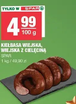 Spar Kiełbasa wiejska z cielęciną SPAR oferta