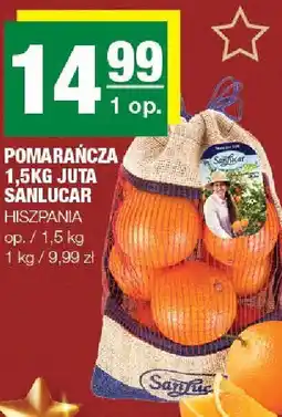Spar Pomarańcza 1,5kg Juta Sanlúcar Hiszpania oferta