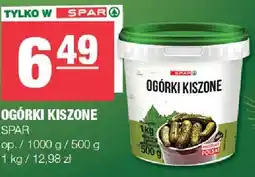 Spar Ogórki kiszone Spar oferta