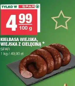 Spar Kiełbasa wiejska, wiejska z cielęciną Spar oferta
