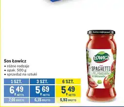 Makro Sos Łowicz Spaghetti różne rodzaje oferta