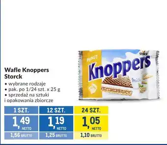 Wafle Knoppers Storck różne rodzaje