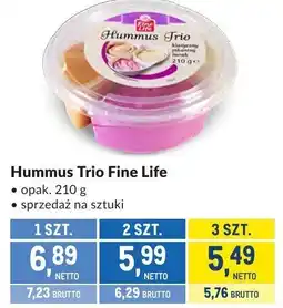 Makro Hummus Trio Fine Life oferta