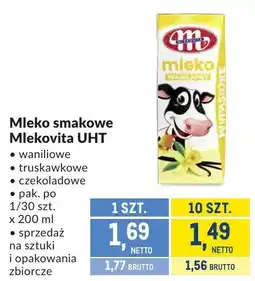 Makro Mleko smakowe Mlekovita UHT waniliowe, truskawkowe, czekoladowe oferta