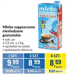 Makro Mleko zagęszczone niesłodzone gostyńskie Makro oferta