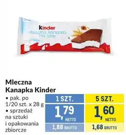 Makro Mleczna Kanapka Kinder oferta