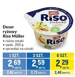 Makro Deser ryżowy Riso Müller różne smaki oferta