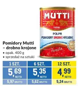 Makro Pomidory Mutti - drobno krojone oferta