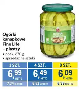 Makro Ogórki kanapkowe Fine Life - plastry oferta
