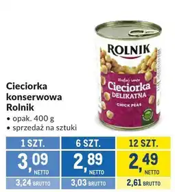 Makro Cieciorka konserwowa Rolnik oferta