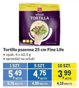 Makro Tortilla pszenna 25 cm Fine Life oferta
