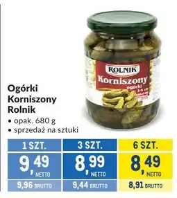 Makro Ogórki Korniszony Rolnik oferta