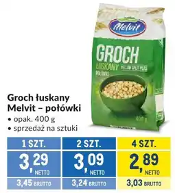 Makro Groch łuskany Melvit - połówki oferta
