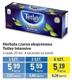 Makro Herbata czarna ekspresowa Tetley Intensive oferta