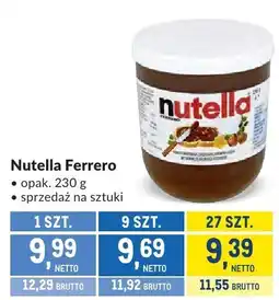 Makro Nutella Ferrero oferta