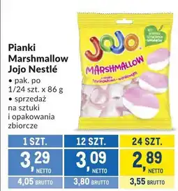 Makro Pianki Marshmallow Jojo Nestlé oferta