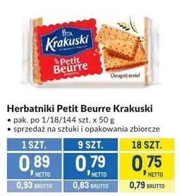 Makro Herbatniki Petit Beurre Krakuski oferta