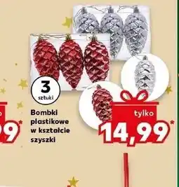Kaufland Bombki plastikowe w kształcie szyszki oferta