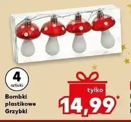Kaufland Bombki plastiowe grzybki oferta