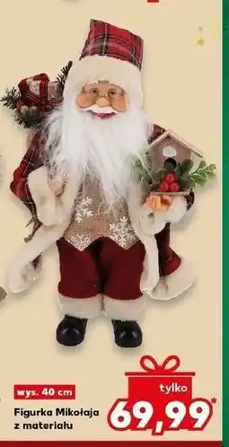 Kaufland Figurka Mikołaja z materiału oferta
