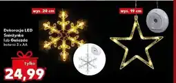 Kaufland Dekoracja LED Śnieżynka lub Gwiazda oferta